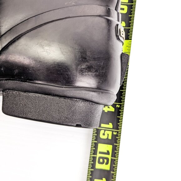 BOGS Women Alex Wellis Black Rubber Waterproof Rain Knee Boots sz 10 - Picture 7 of 8